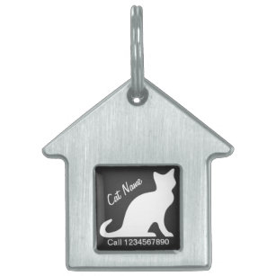 Custom cat identification collar ID pet tag