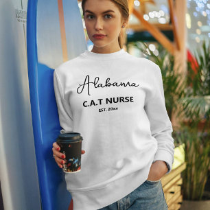 Custom Cat Lover Script City Name Pet Professional Sweatshirt