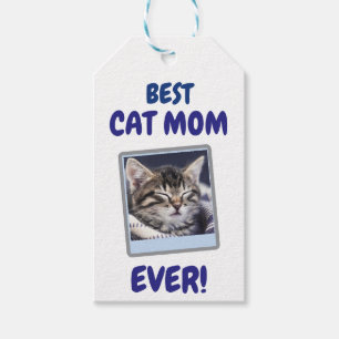 CUSTOM CAT MOM MUM EVER PET LOVE MOTHERS DAY DOG  GIFT TAGS