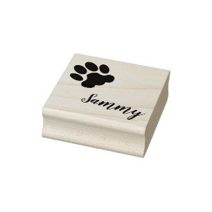 Custom cat name rubber stamp, custom cat stamp