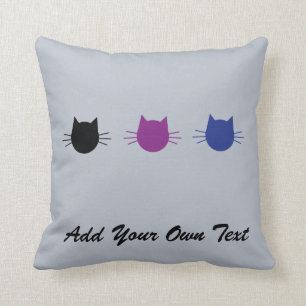 Custom Cat Personalised Design Gift Cushion
