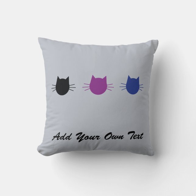 Custom Cat Personalized Design Gift Cushion (Front)