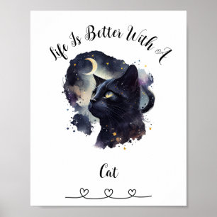 Custom Cat Pet Wall Art Poster 