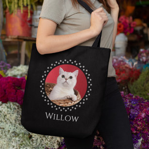 Custom Cat Photo Bag - Personalized Pet Gift