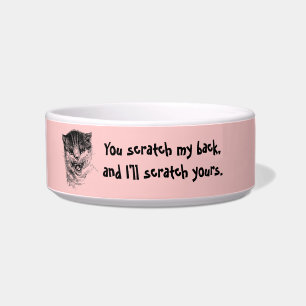 Custom Cat Saying Add Your Photo Choose Your Colou Bowl