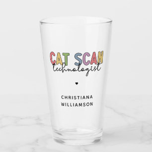 Custom CAT Scan Technologist CT Tech Gifts Glass