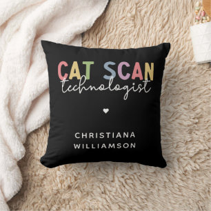 Custom CAT Scan Technologist CT Tech Gifts Throw Pillow