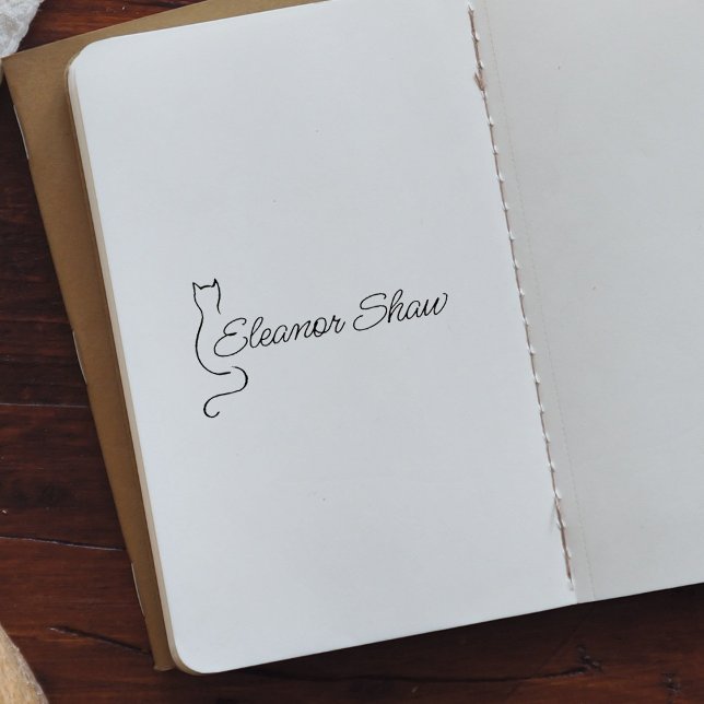 Custom Cat Script Name Rubber Stamp (Creator Uploaded)