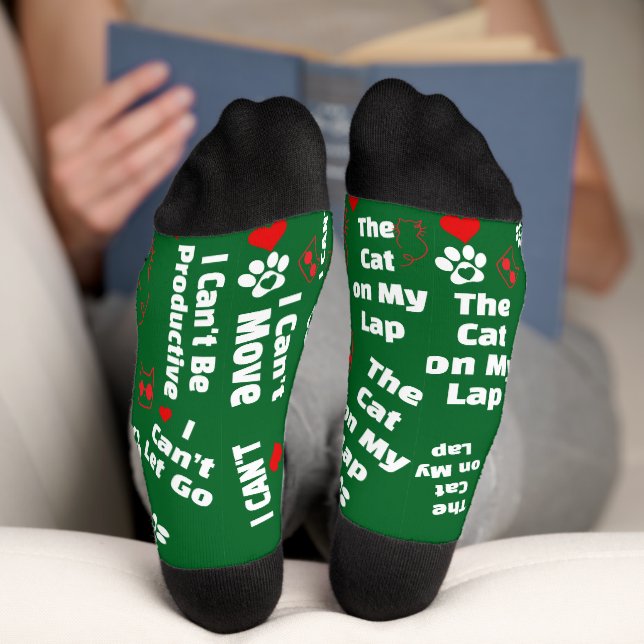 Custom Cat Socks for Cat Lovers! Funny Cat Socks (Bottom)