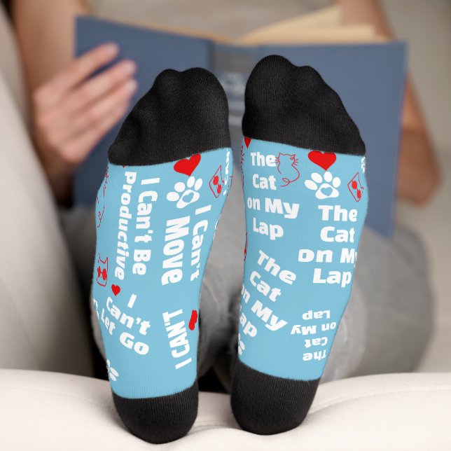 Custom Cat Socks for Cat Lovers! Funny Cat Socks (Bottom)