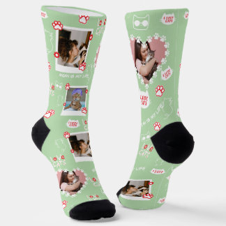 Custom Cat Socks with Photo – Personalized Pet 