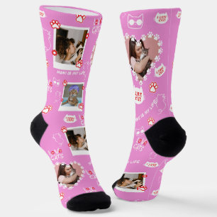 Custom Cat Socks with Photo – Personalized Pet