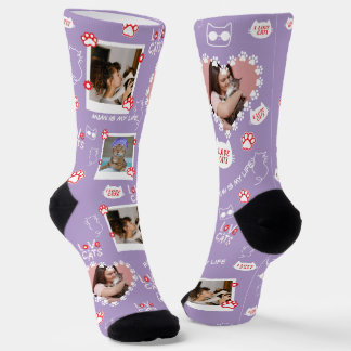 Custom Cat Socks with Photo – Personalized Pet 