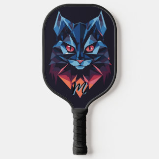 Custom Cat-themed Pickleball Paddle