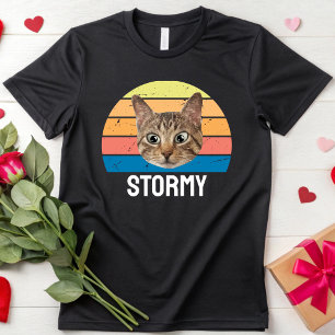 Custom Cat Vintage Personalized Cat Lover Owner T-Shirt
