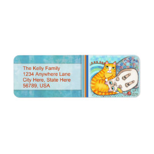 Custom  Cats Return Address Labels