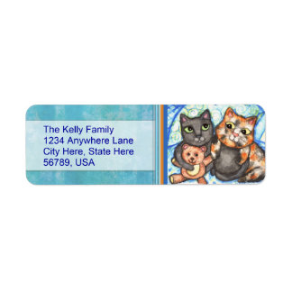 Custom  Cats Return Address Labels