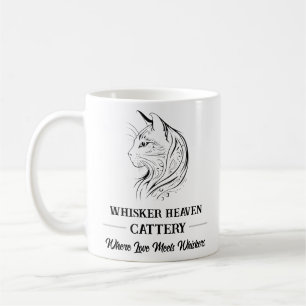 Custom Cattery Mug – Personalized Logo And Name