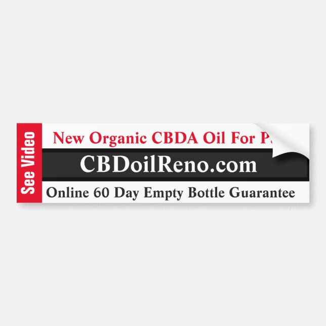 Custom CBDA Bumper Sticker (Front)