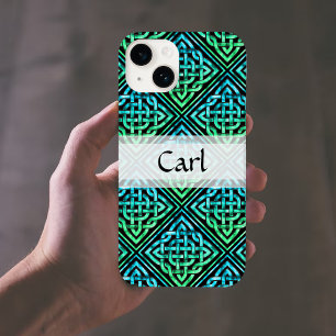 Custom Celtic Knot - Blue Green Black Case-Mate iPhone 14 Case