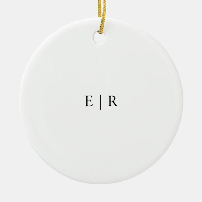Custom Ceramic Circle Ornament (Front)