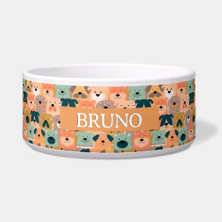 Custom Ceramic Pet Bowl – Personalized Dog & Cat