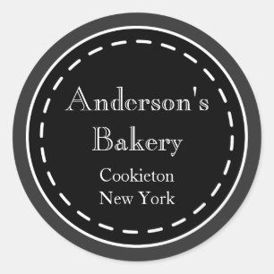 Custom Chalkboard Business Stickers