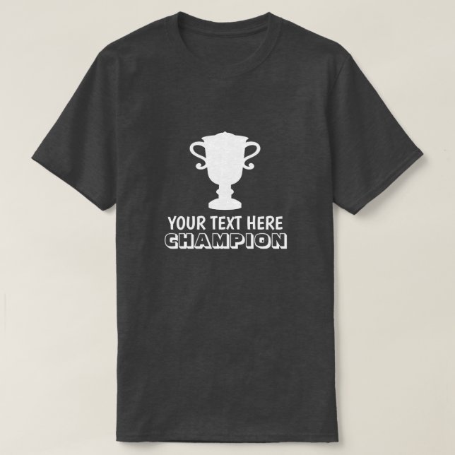 Custom Champion t shirt for first prize winners (Design Front)