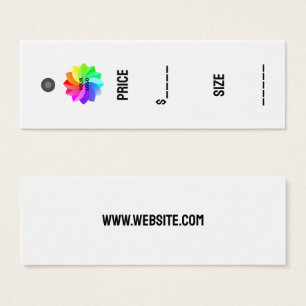Custom Cheap Price Tags Logo Business Name Website