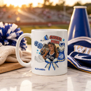 Custom Cheer Mom Photo Sports Pride Coffee Mug
