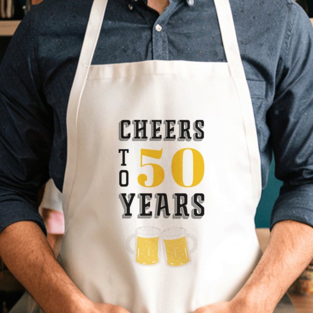 Custom Cheers Milestone Birthday Standard Apron (Creator Uploaded)