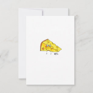 Custom cheese. Mature. birthday Thank You Card