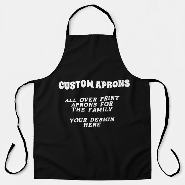 Custom Chef Apron - Personalize With Your Design (Front)