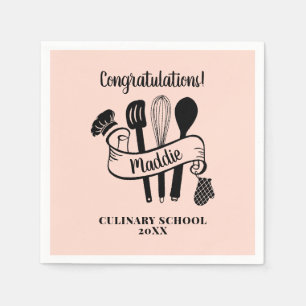 Custom Chef Utensil Cooking School  Napkin