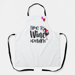 Custom Chef Wine Wind Down Personalized Christmas Apron