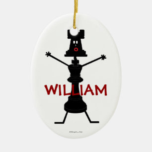 Custom Chess Player Ceramic Ornament