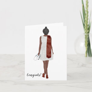 Custom Chic Bachelor's of Nursing Graduation  Card