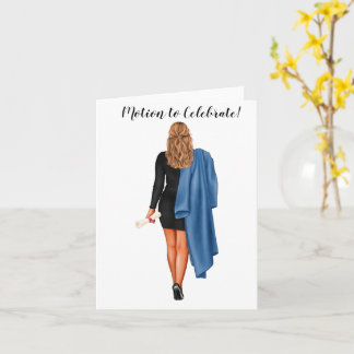 Custom Chic Law School Graduation  Card
