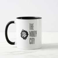 Custom Chicago City Skyline in Sphered Silhouette
