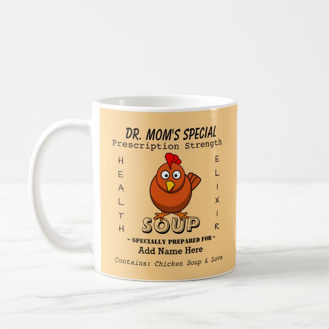 Custom Chicken Soup Mug (Left)