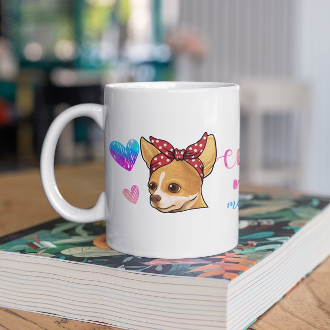 Custom Chihuahua Mom Cute Mother's Day Dog Lover Coffee Mug (Creator Uploaded)
