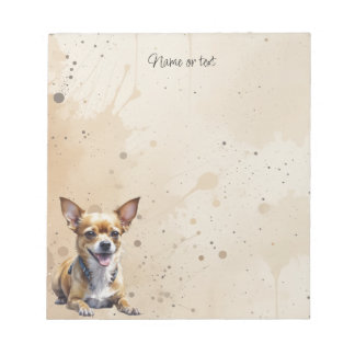 Custom Chihuahua Pet Dog Animal Notepad