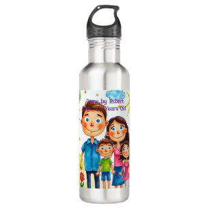 Custom Child Artwork Tumbler – Personalized Kid’s  710 Ml Water Bottle