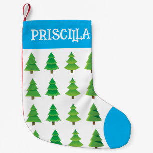 Custom Child's Blue Toe Christmas Stocking