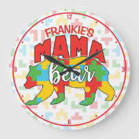 Custom Childs NAME Mama Bear Autism Awareness Mom