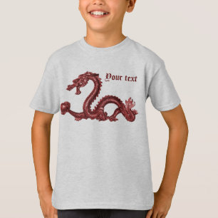 Custom Chinese Dragon Name Fantasy Design T-Shirt