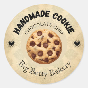 Custom Chocolate Chip Cookie Labels Personalized 