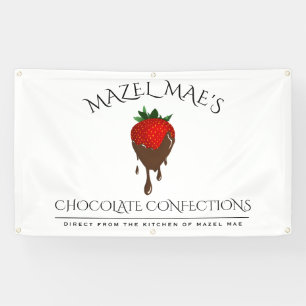 Custom Chocolate Covered Strawberry Banner