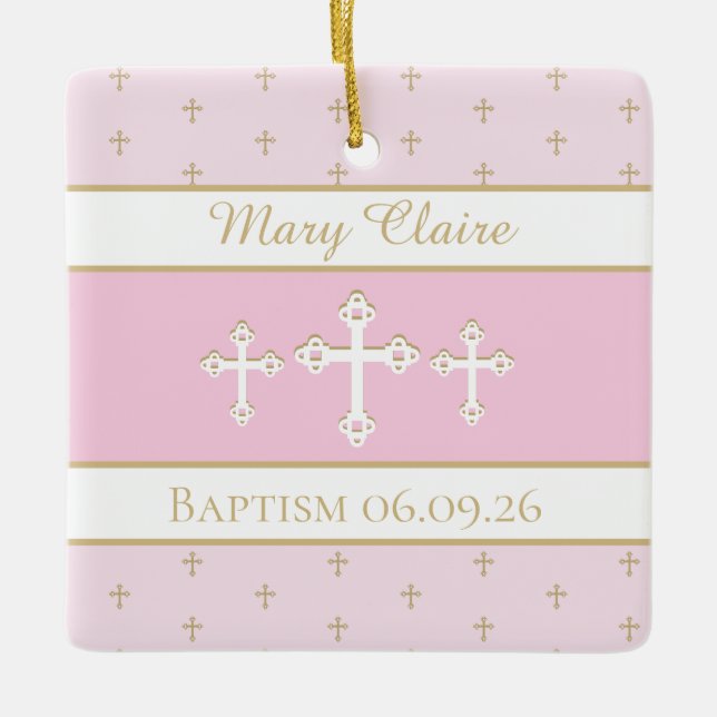 Custom, Christian baptism  Ornament (Front)