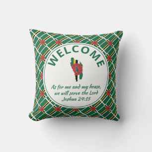 Custom Christian DOMINICA Welcome Throw Pillow